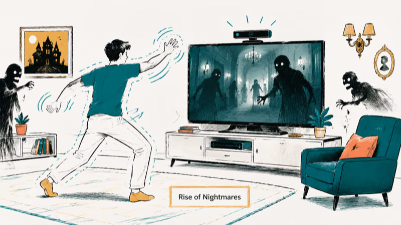 Hand-drawn Rise of Nightmares illustration