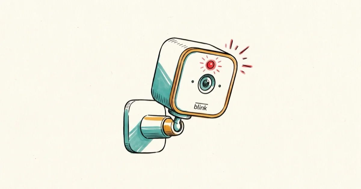 Blink Camera Flashing Red? Causes and How to Fix It cover image