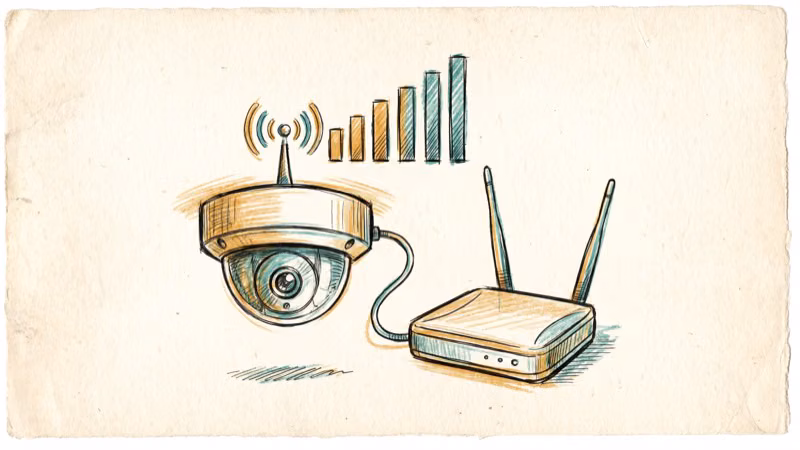 Blink camera Wi-Fi signal strength and router distance diagram
