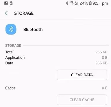 Clear the Cache of Bluetooth