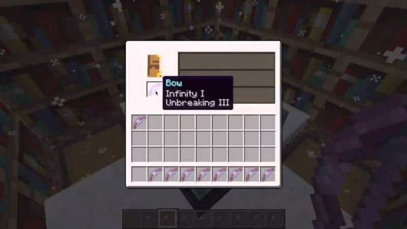 Minecraft Bow Enchantments - Infinity