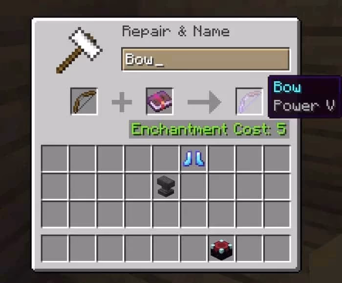 Minecraft Bow Enchantments - Power 