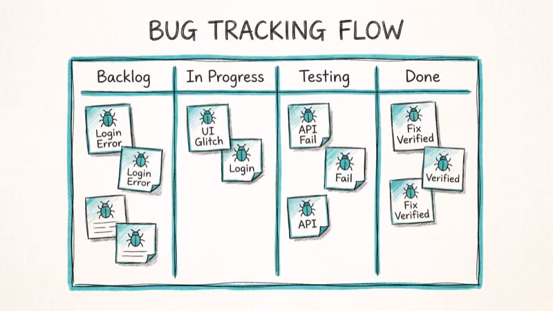 Jira Scrum and Kanban workflow boards with sprint backlog view