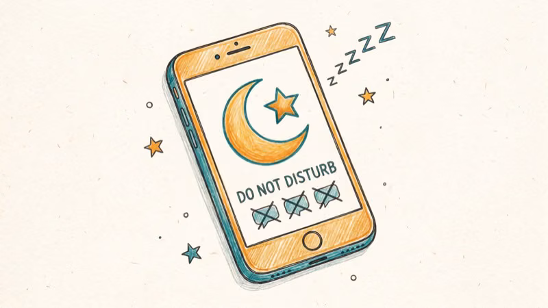 Phone Do Not Disturb mode settings blocking Bumble notification sounds