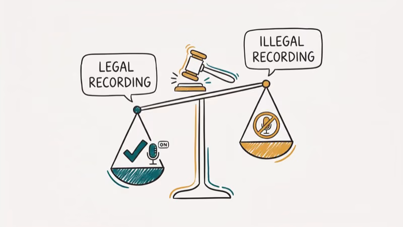US map showing states with all-party consent audio recording laws for button cameras