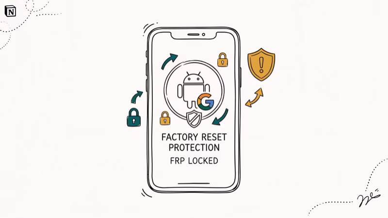 Android FRP lock screen asking for Google account verification after factory reset