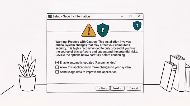 Safe download checklist showing official CamStudio GitHub source versus risky third-party mirrors