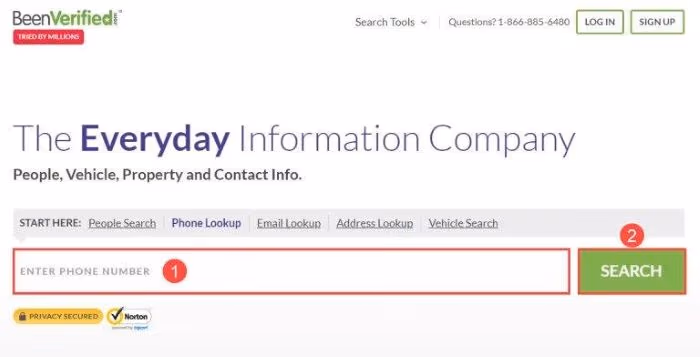 BeenVeified Phone Lookup