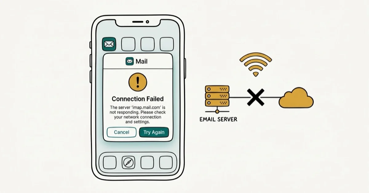 Fix Cannot Get Mail the Connection to the Server Failed cover image