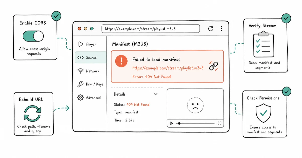 M3U8 Not Loading? Causes and Fixes for HLS Streams cover image