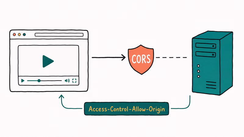 Browser blocking M3U8 request because origin server is missing the CORS allow header