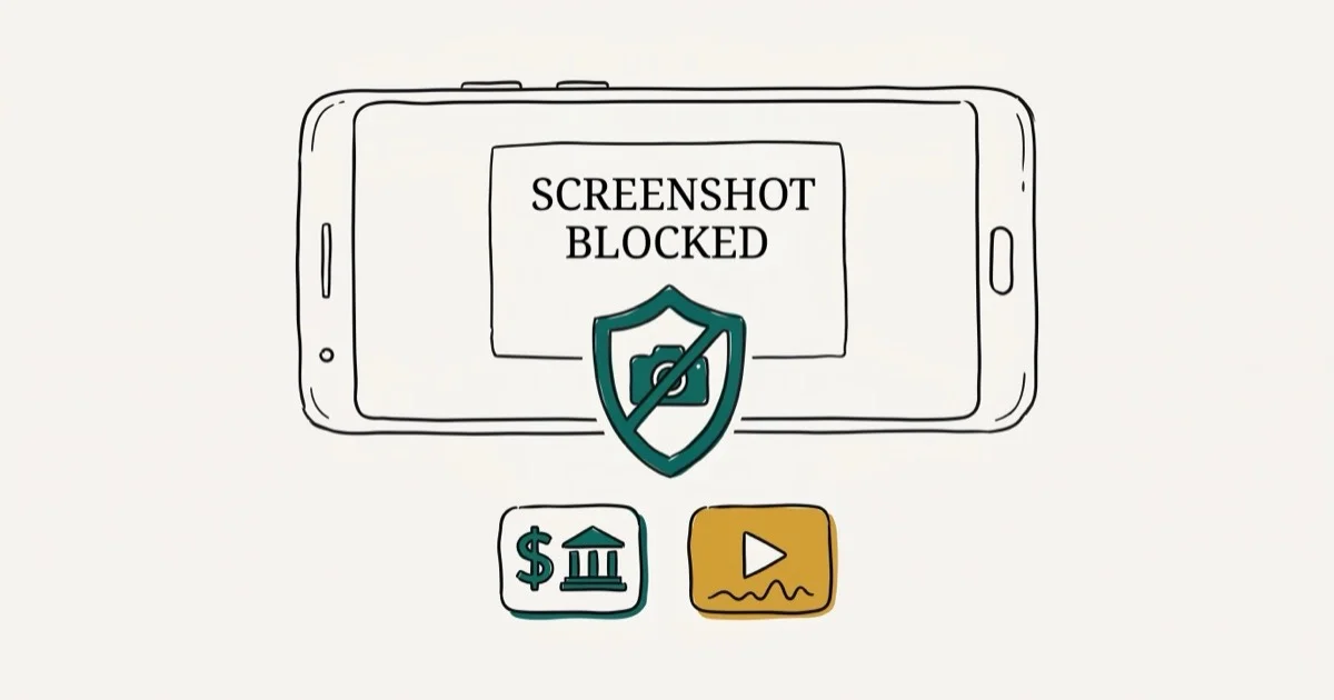 [Fixed] Can't Take Screenshot Due To Security Policy cover image