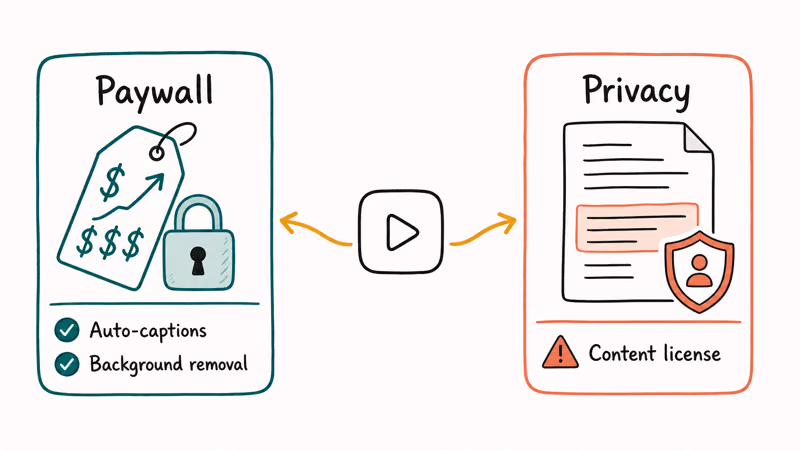 Two reasons creators leave CapCut, rising subscription paywall and broad content licensing terms