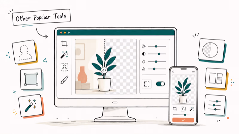 Hand-drawn illustration: Other Popular Tools