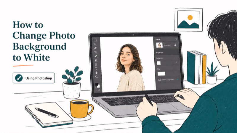 Hand-drawn illustration: Using Photoshop