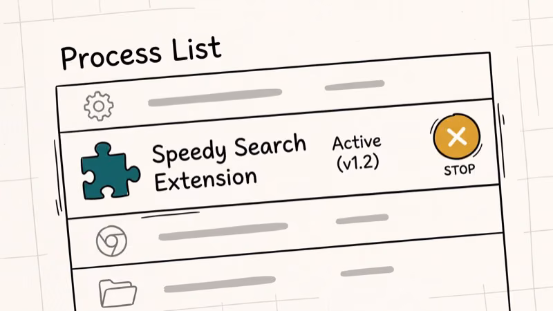 Chrome Task Manager highlighting resource-heavy extension processes to end