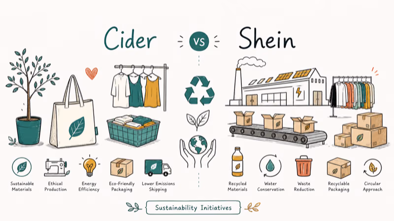 Hand-drawn illustration: Sustainability Initiatives