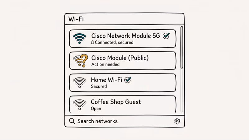 Network authentication modules list showing EAP protocol options