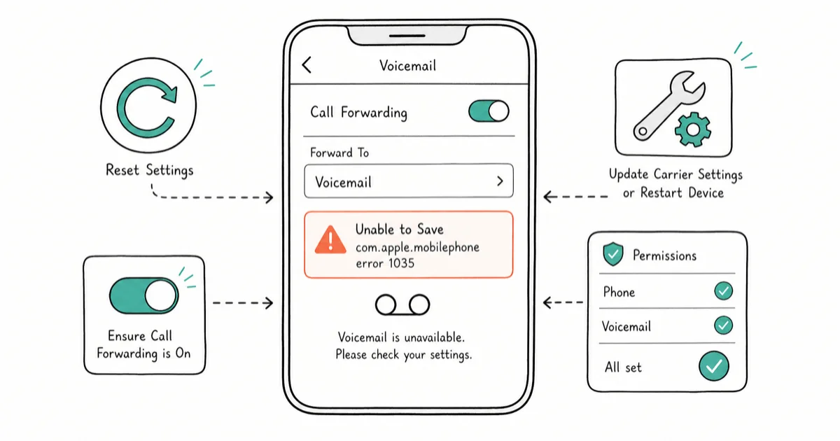 How to Fix the com.apple.mobilephone Error 1035 Easily? cover image