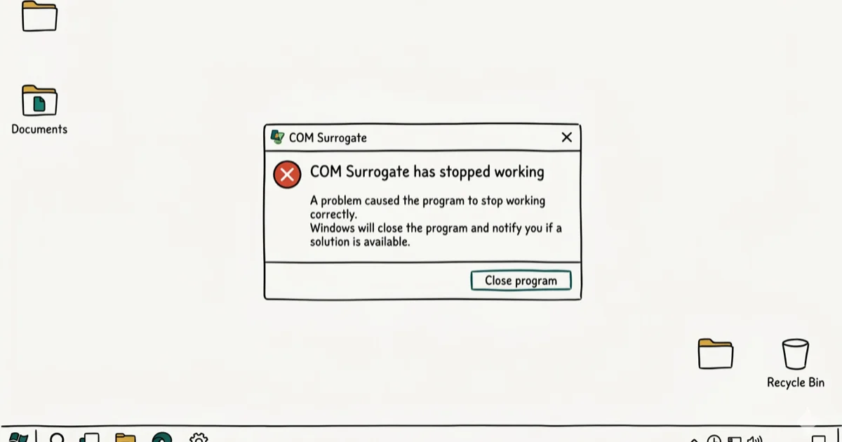 COM Surrogate Has Stopped Working: How to Fix It Fast cover image