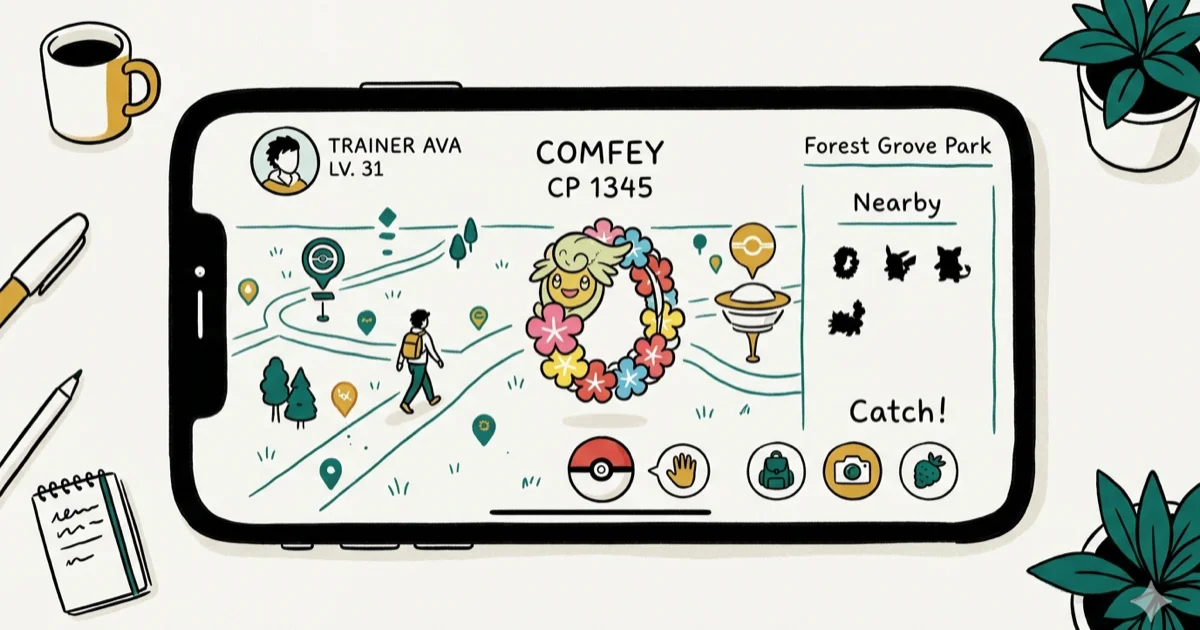 How to Find and Catch Comfey in Pokemon Go (2026 Guide) cover image