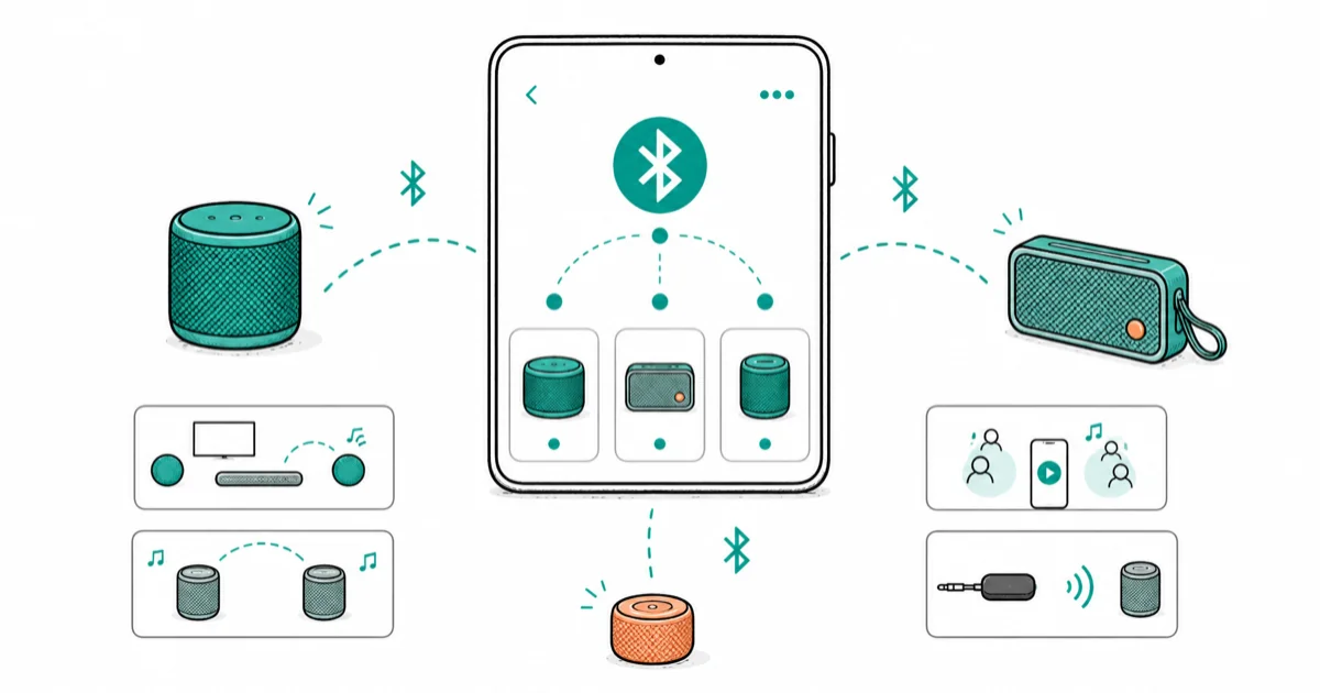 How to Connect Multiple Bluetooth Speakers at Once (2026) cover image