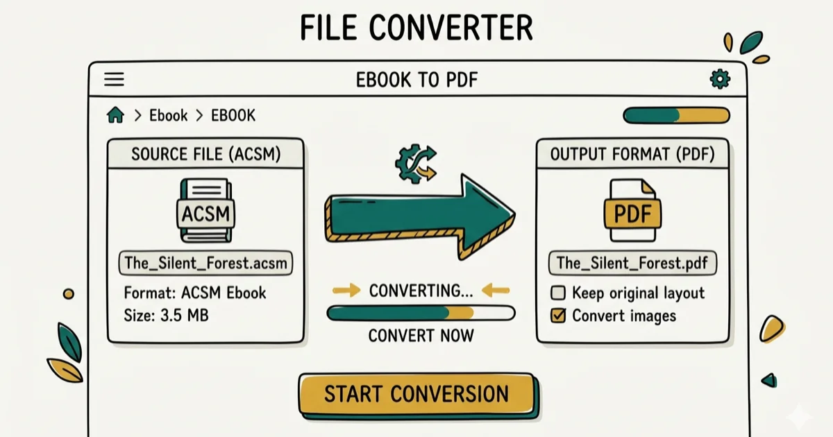 How to Convert ACSM to PDF: The Complete Step-by-Step Guide cover image