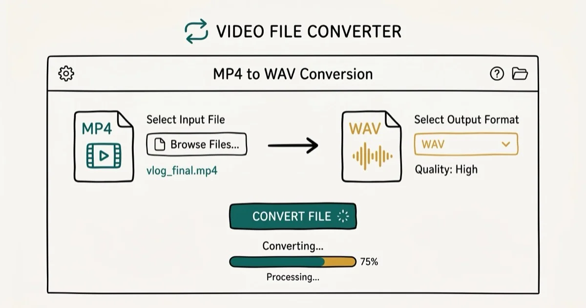 How to Convert MP4 to WAV: 3 Methods That Actually Work cover image