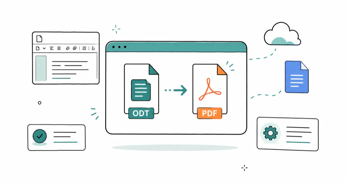 How to Convert ODT to PDF Free: 5 Best Methods in 2026 cover image