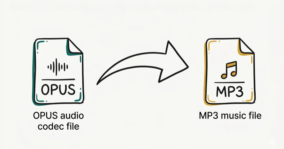 How to Convert Opus to MP3: 4 Best Free Methods (2026) cover image