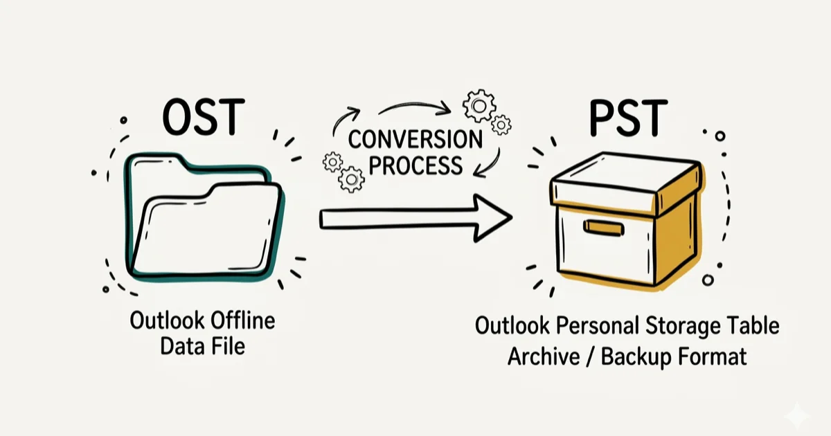 How to Convert OST to PST in Outlook: 4 Working Methods cover image