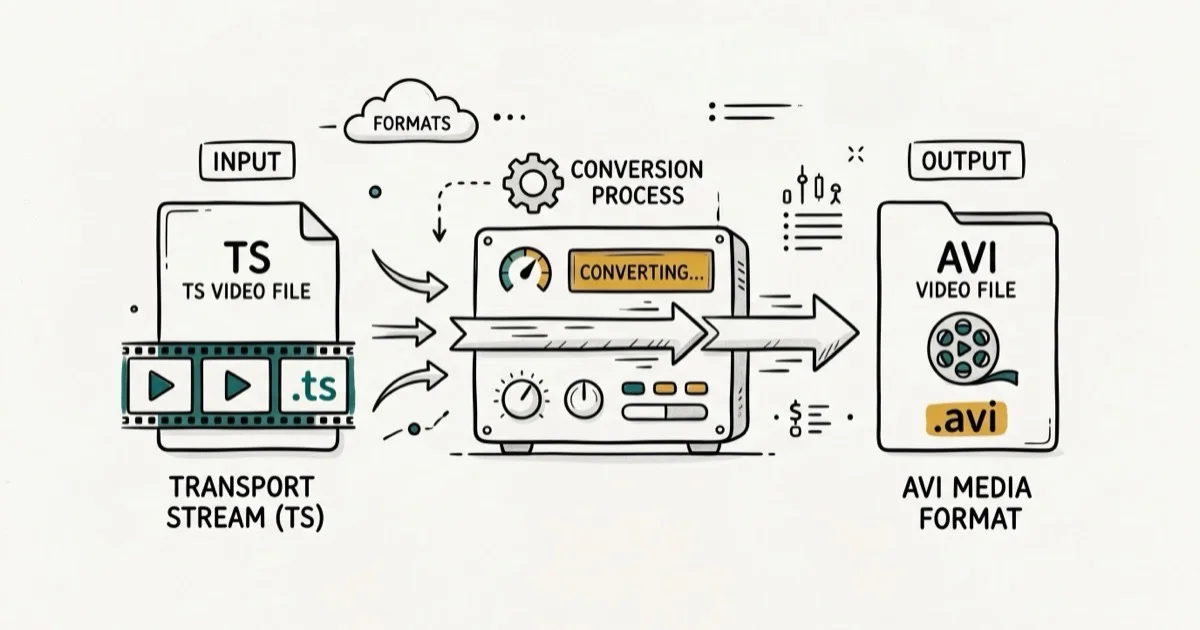 How to Convert TS to AVI: 5 Free Methods That Work in 2026 cover image