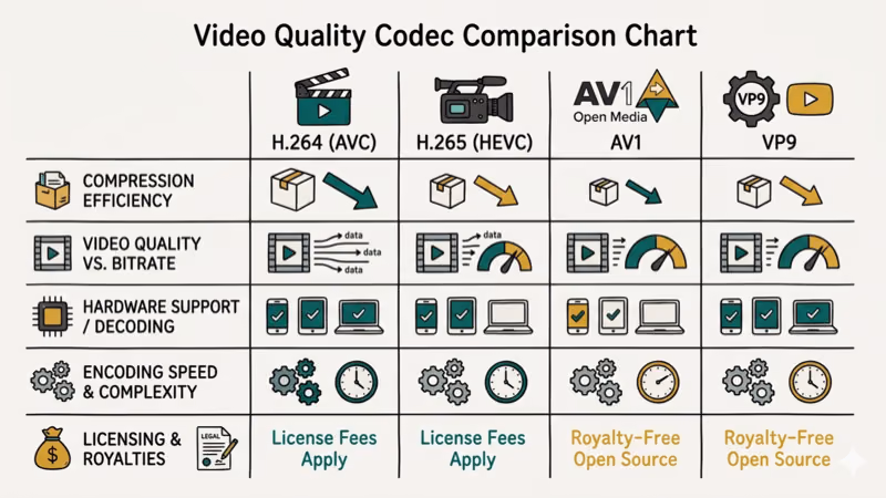 Illustration showing quality for convert ts to avi