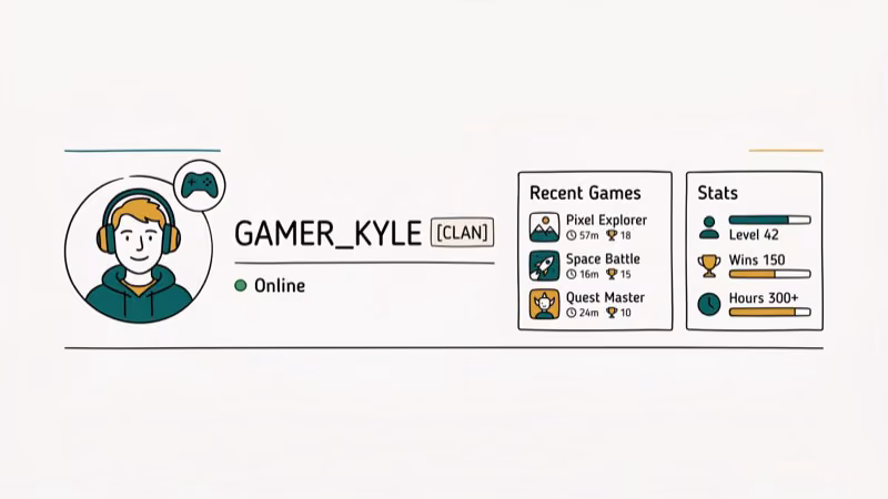 Illustration of gamer tag for cool clan names for cod and coc