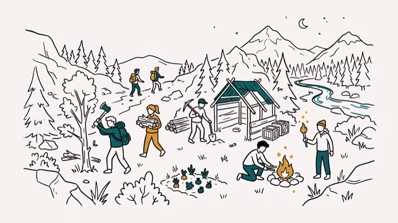 Illustration of multiplayer survive for crafting survival games ps4