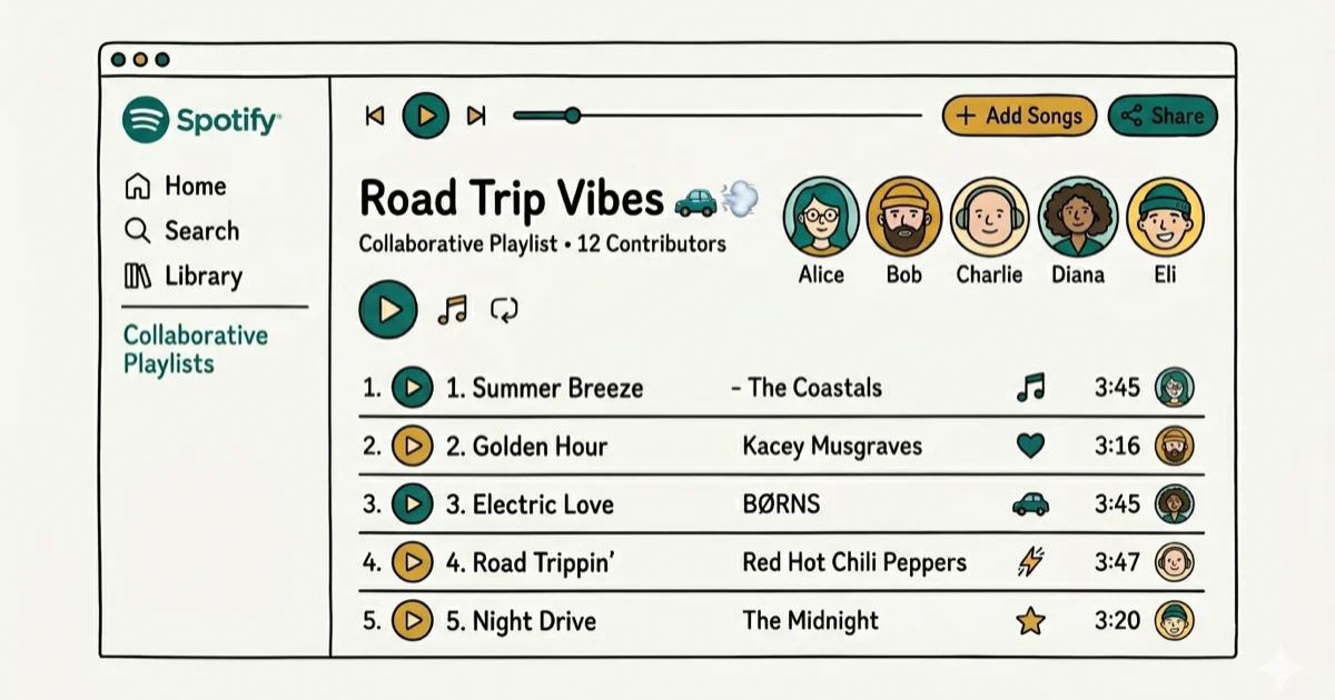 How to Create and Share a Spotify Collaborative Playlist cover image