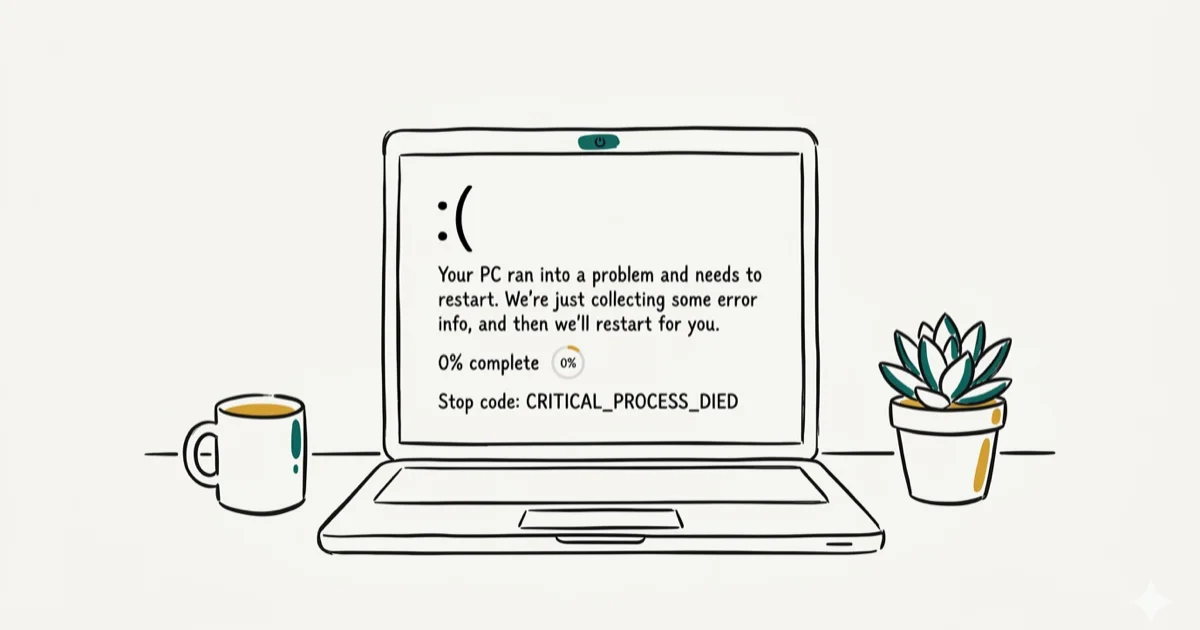How to Fix Critical_Process_Died Error in Windows 10 cover image