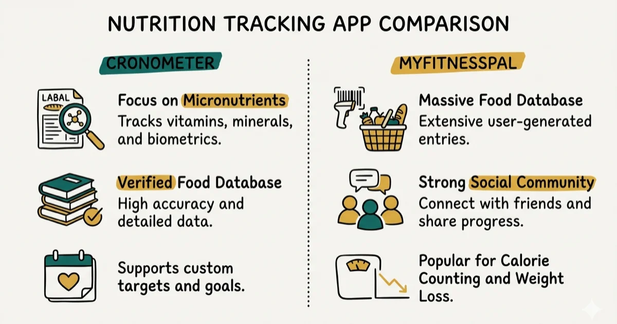 Cronometer vs MyFitnessPal: Which Tracker Fits You? cover image