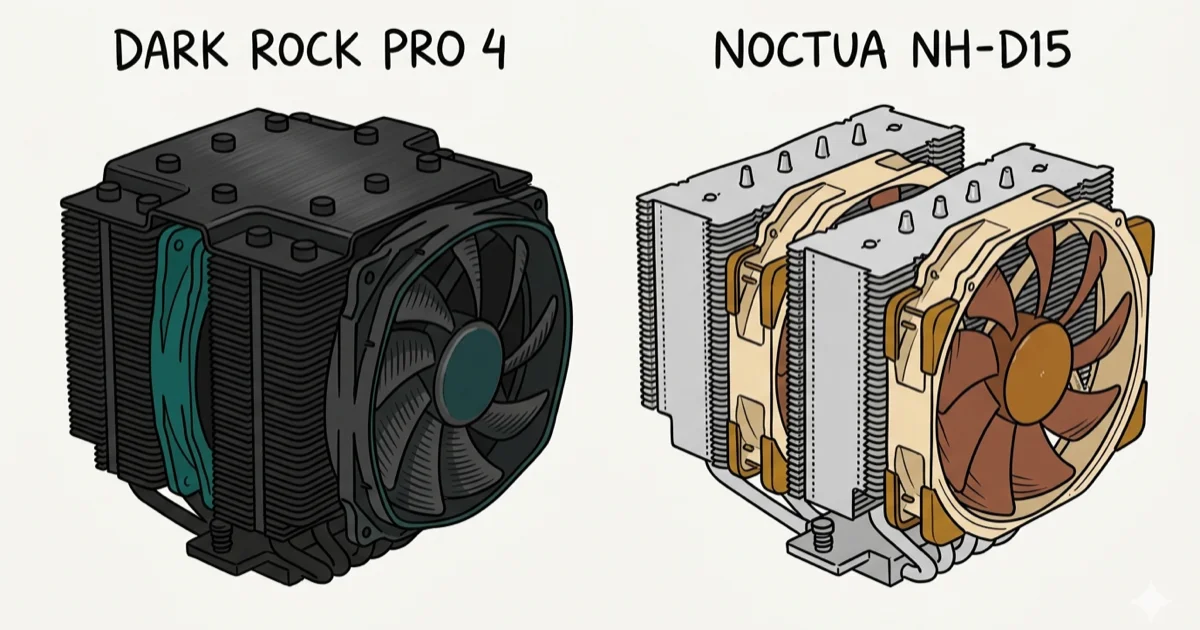 Dark Rock Pro 4 vs Noctua NH-D15: Which Cooler Wins? cover image