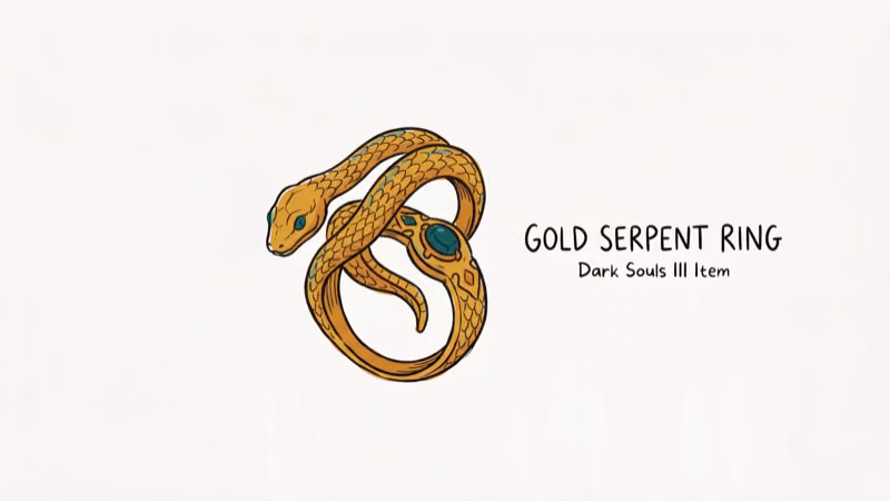 Illustration of ring inventory for dark souls 3 gold serpent ring