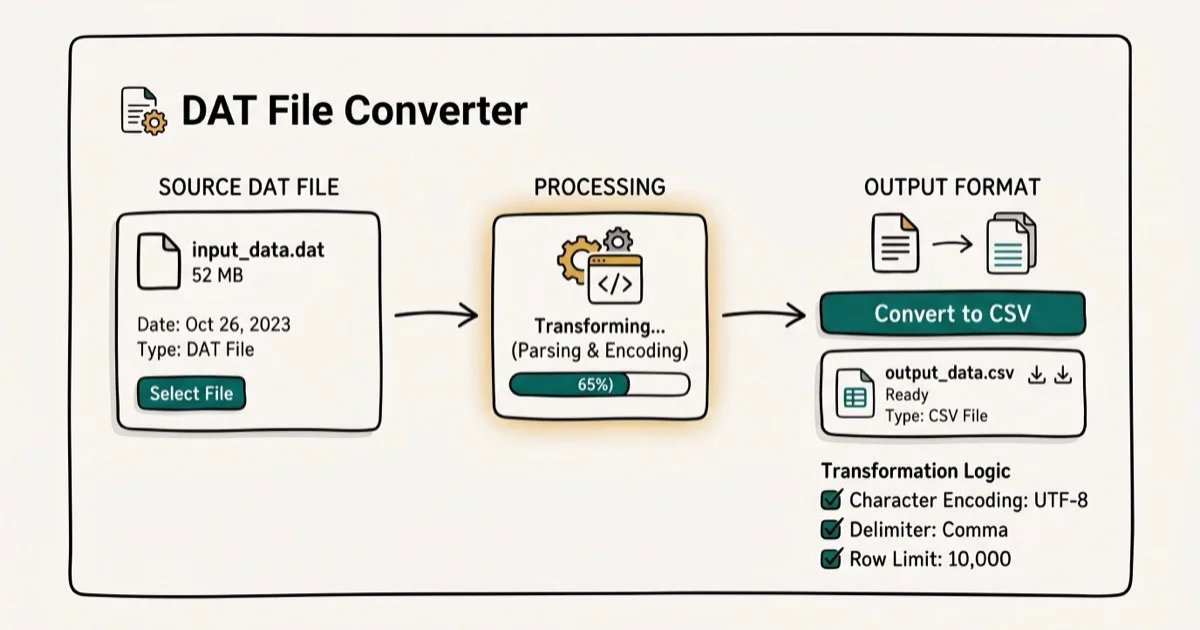 DAT File Converter: How to Open and Convert DAT Files cover image