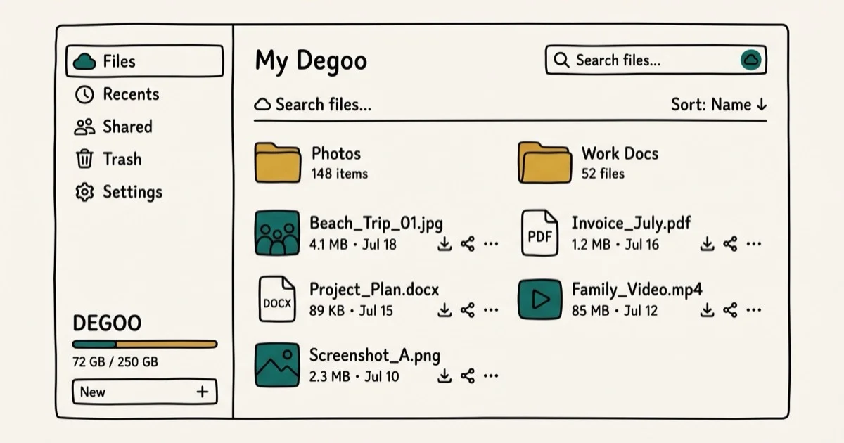Degoo Cloud Storage Review: Pricing, Security, Pros cover image