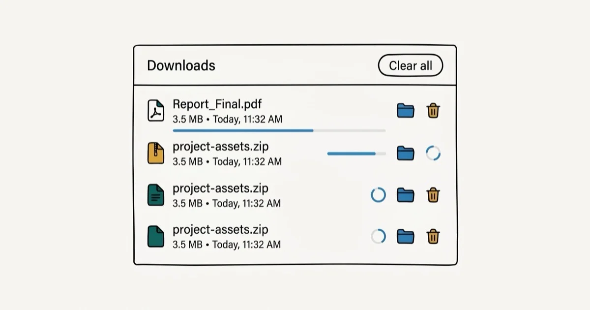 How to Delete Download History in Chrome, Firefox, and Edge cover image