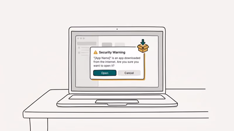 Illustration of third party app for disable gatekeeper