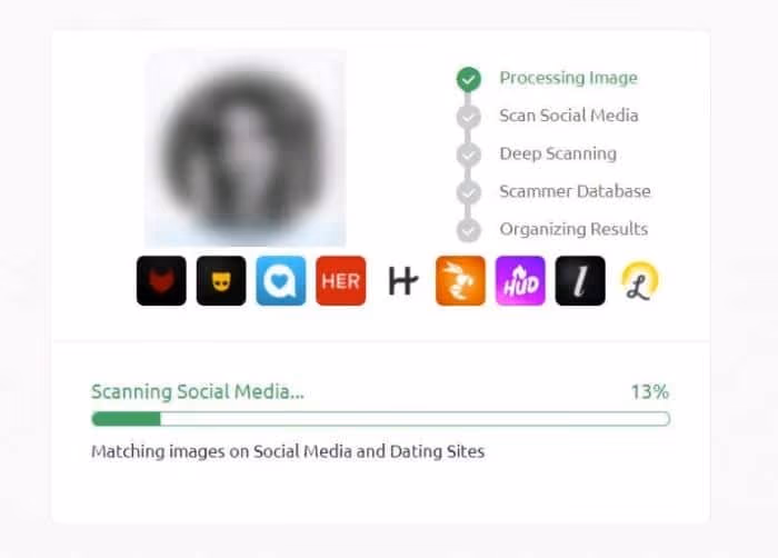 Scan Social Media using Social Catfish