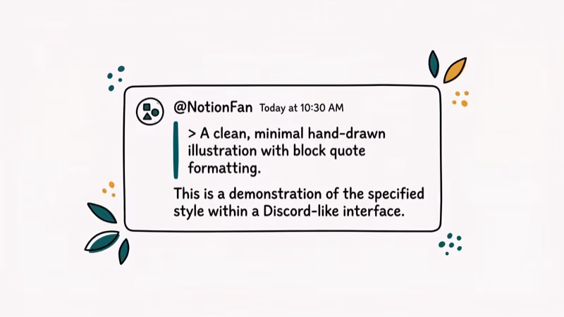 Illustration of quote preview for discord quote