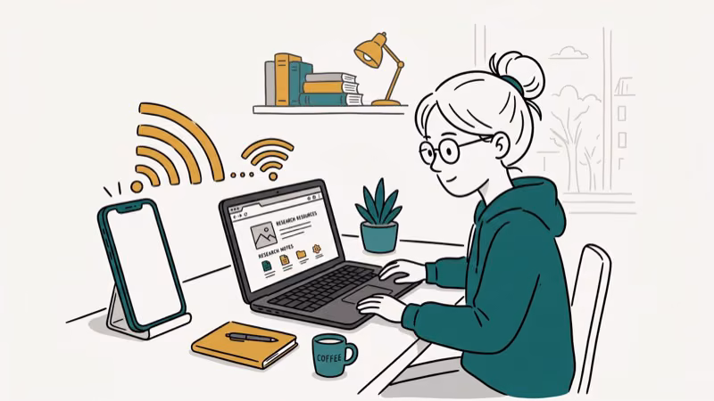 Illustration of mobile hotspot for discord unblocked website for school