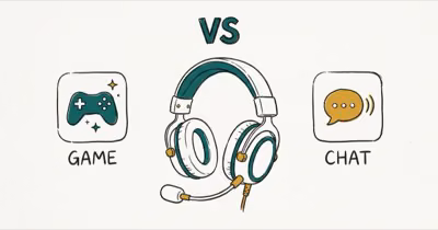 Illustration of discord vs twitch card for discord vs twitch