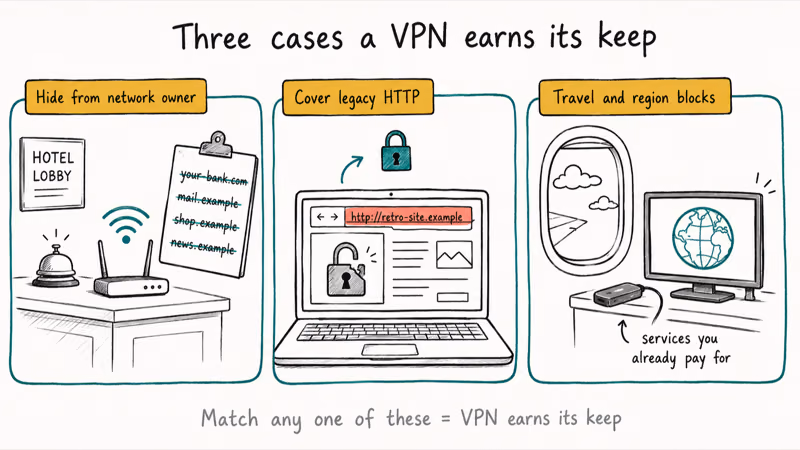 Three scenarios where a VPN on public WiFi is genuinely worth using