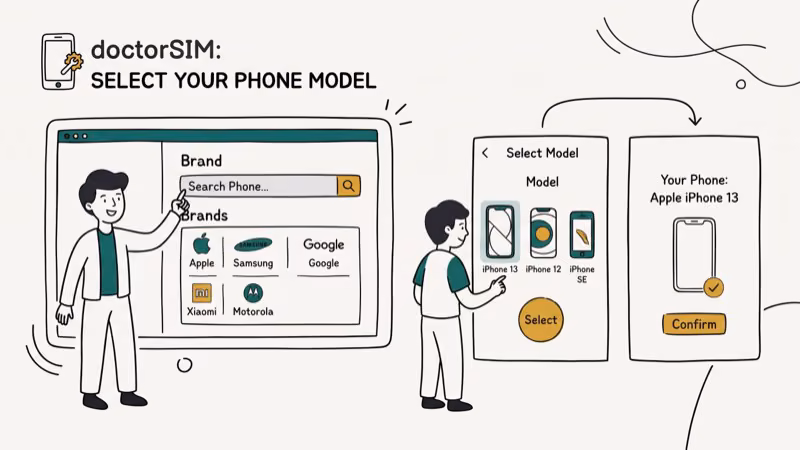 Illustration of unlock service for doctorsim review